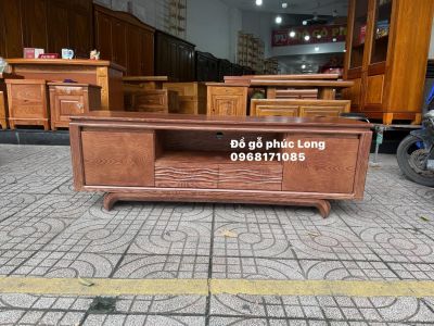 Kệ tivi gỗ Hiện Đại gỗ Sồi màu óc chó 