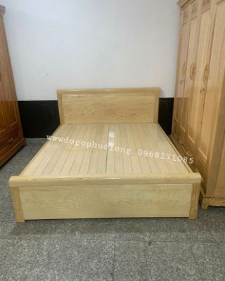 Giường ngủ gỗ Sồi Nga  _ giát phản