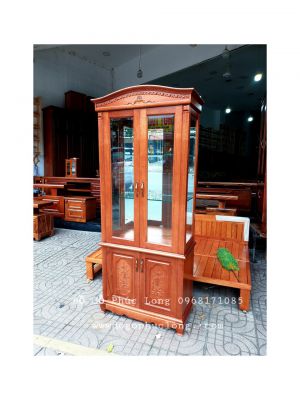 Tủ Rượu vuông gỗ Xoan Đào _ 80cm 
