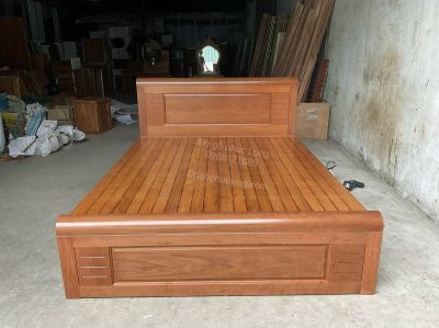 Giường ngủ gỗ xoan cao cấp  - Mẫu Ô Van