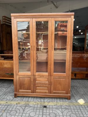 Tủ đựng hồ sơ  3 cánh gỗ Xoan Đào 