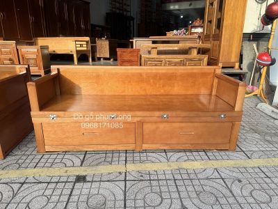 Giường gấp đa năng gỗ Đinh Hương thông minh 1m2 