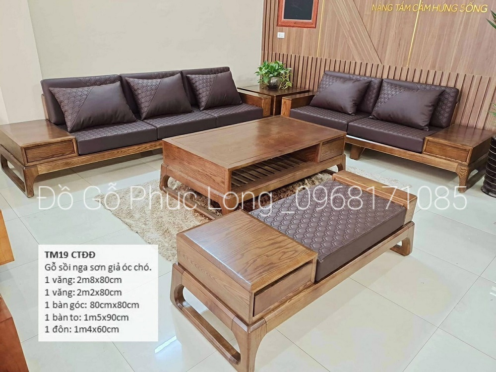 Sofa gỗ sồi nga A1 là một sản phẩm nội thất độc đáo, tinh tế và sang trọng. Sự tinh tế trong thiết kế và chất liệu sồi nga A1 tạo nên cho sản phẩm sự đẳng cấp và phong cách riêng biệt. Với chất lượng và giá cả tuyệt vời, chúng tôi tin rằng mọi khách hàng đều sẽ tìm thấy cho mình sản phẩm ưng ý nhất.